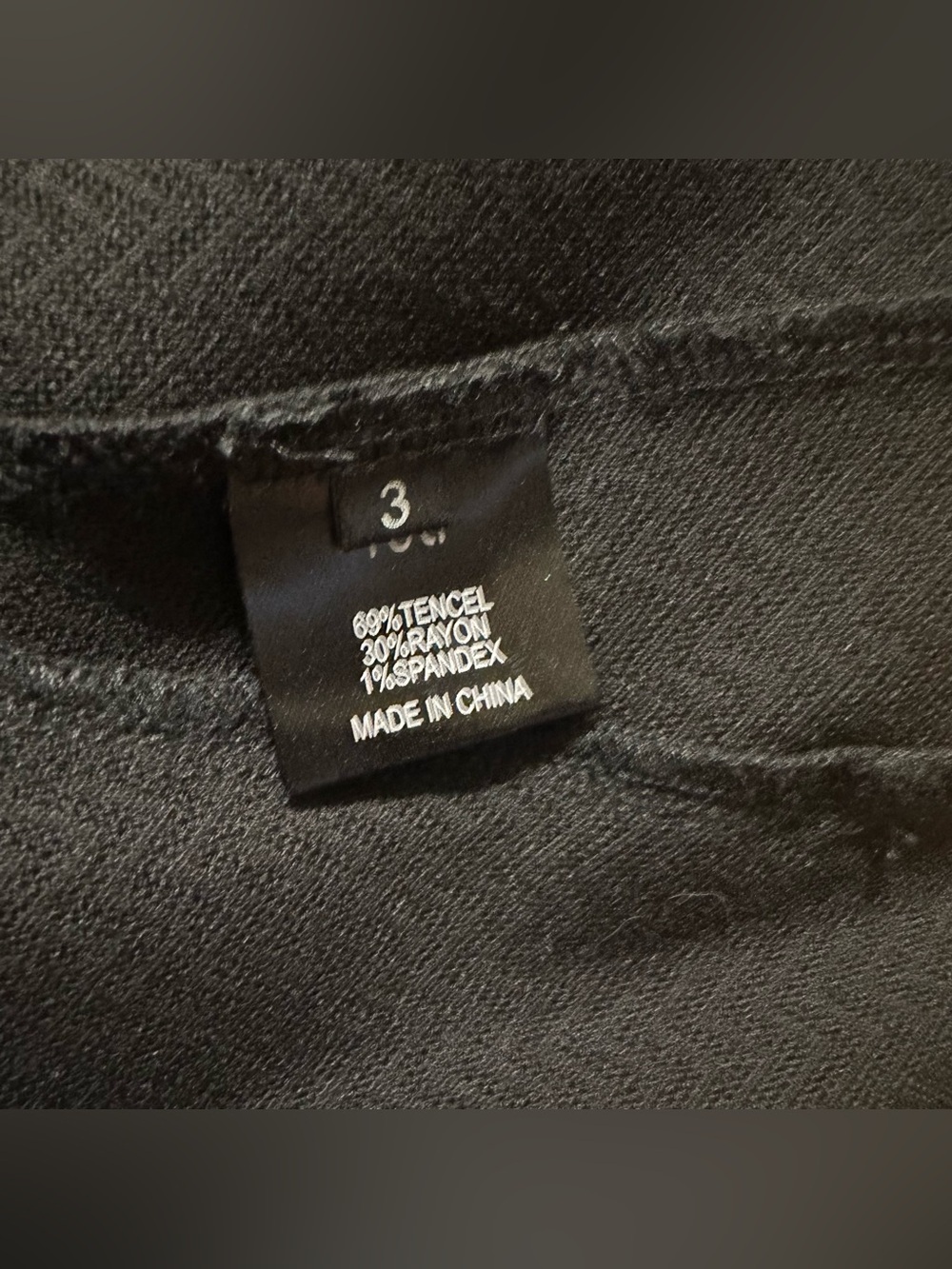 Ruti black textured hooded jacket side pockets size 3 classic M/L - Picture 8 of 12